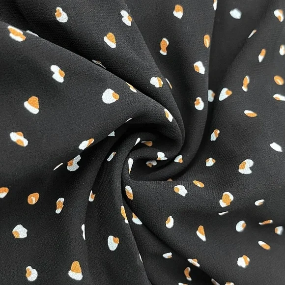 Boho gypsy floral embroidered dot black maxi dress sheer long sleeve - Picture 7 of 10